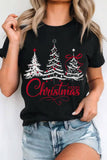 Merry Christmas Tree Light Graphic Tshirts