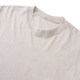 Hawaiian Tee For Men Crew Neck 100% Cotton Vintage Washed T-Shirt - Beige