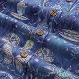 Men's Hawaiian Shirt Libra Print Tencelâ„¢ Button-down Short Sleeve Aloha Shirt