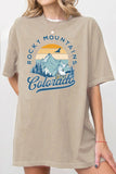 Rocky Mountains Colorado Cabin Oversize Graphic Tshirts