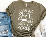 Just A Girl Who Loves Cats T-Shirt