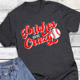 Baseball Pitches Be Crazy Graphic Tee