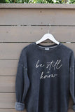 Be Still and Know Mineral Graphic Sweatshirt