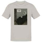 Whistler’S Mother Parody Men's T-Shirt Ice Grey