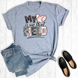 Baseball My Heart Is On That Field Graphic Tee