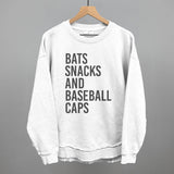 Bats, Snacks, and Baseball Caps