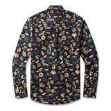 Nippon's Treasure Patterns 100% Cotton Men's Long Sleeve Button-down Shirt Aloha Hawaiian