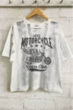 Vintage Motorcycle Riders Club - Hand Brushed Crop TOP-07