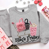 Faux Yarn Black Friday Crew Sweatshirt
