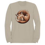Fox Wildflowers Illustration Women's Sweatshirt