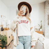 Lover Graphic Tee (Ivory) Valentine Tee, Valentine's Shirt