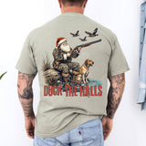 Duck Hunter Christmas Graphic Tee - Holiday Santa Shirt