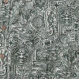 Tiki Shirt Men's Vintage Hawaiian Shirt Cotton Button-down Short Sleeve Aloha Shirt Guardian Totem