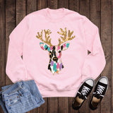 Christmas Brushstroke Deer Sweatshirt