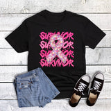 Cancer Survivor Ribbon Graphic Tee