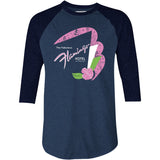 Fabulous Flamingo Hotel v2 - Vintage Las Vegas - 3/4 Sleeve Raglan T-Shirt