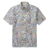 Hawaiian Shirts for Men Tropical Palm Tree Print 100% Cotton Jungle