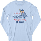 Fargo Divorcees - North Dakota - Vintage Defunct Baseball Teams - Long Sleeve T-Shirt