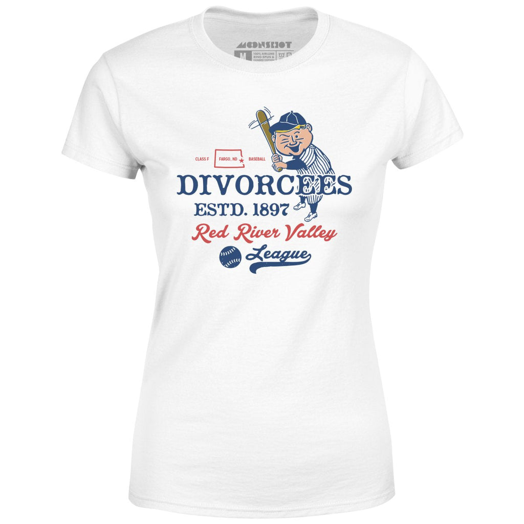 Fargo Divorcees - North Dakota - Vintage Defunct Baseball Teams - Women's T-Shirt