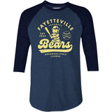 Fayetteville Bears - Arkansas - Vintage Defunct Baseball Teams - 3/4 Sleeve Raglan T-Shirt