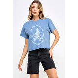 Campfire Stories Vintage Graphic Crop Top