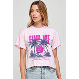 Find Me Under the Palms Vintage Graphic Crop Top
