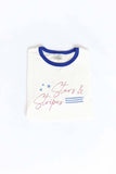 Stars and Stripes Ringer Graphic T-Shirt