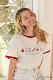 Teach Love Inspire Ringer Graphic Top