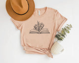 Wildflowers and Book Lover T-Shirt