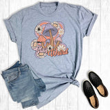 Floral Mushroom Stay Weird Graphic Tee