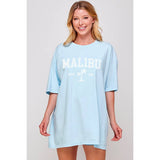 Malibu Beach Club  Graphic Oversized Tee