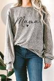 Mama Heart Puff Mineral Graphic Terry Sweatshirt