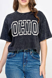 Ohio Mineral Graphic Long Crop Top