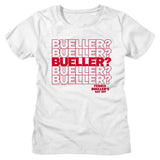 Ferris Bueller's Day Off Beuller Repeat Womens T-Shirt