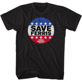 Ferris Bueller's Day Off Save Ferris Button T-Shirt