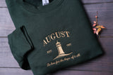 August Embroidered Sweatshirt Inspirational Music Lover's