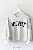 Midwest Mid Cropped Graphic Sweatshirt