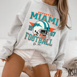Vintage Miami Football Sweatshirt Retro Dolphin Sweatshirt G