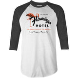 Flamingo Hotel - Vintage Las Vegas - 3/4 Sleeve Raglan T-Shirt