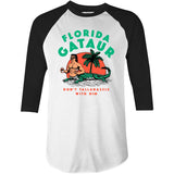 Florida Gataur - 3/4 Sleeve Raglan T-Shirt