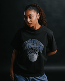 Follow Through Black Tee