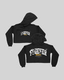Forever Mamba Womens Cropped Black Hoodie