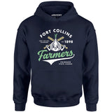 Fort Collins Farmers - Colorado - Vintage Defunct Baseball Teams - Unisex Hoodie