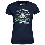 Fort Collins Farmers - Colorado - Vintage Defunct Baseball Teams - Women's T-Shirt