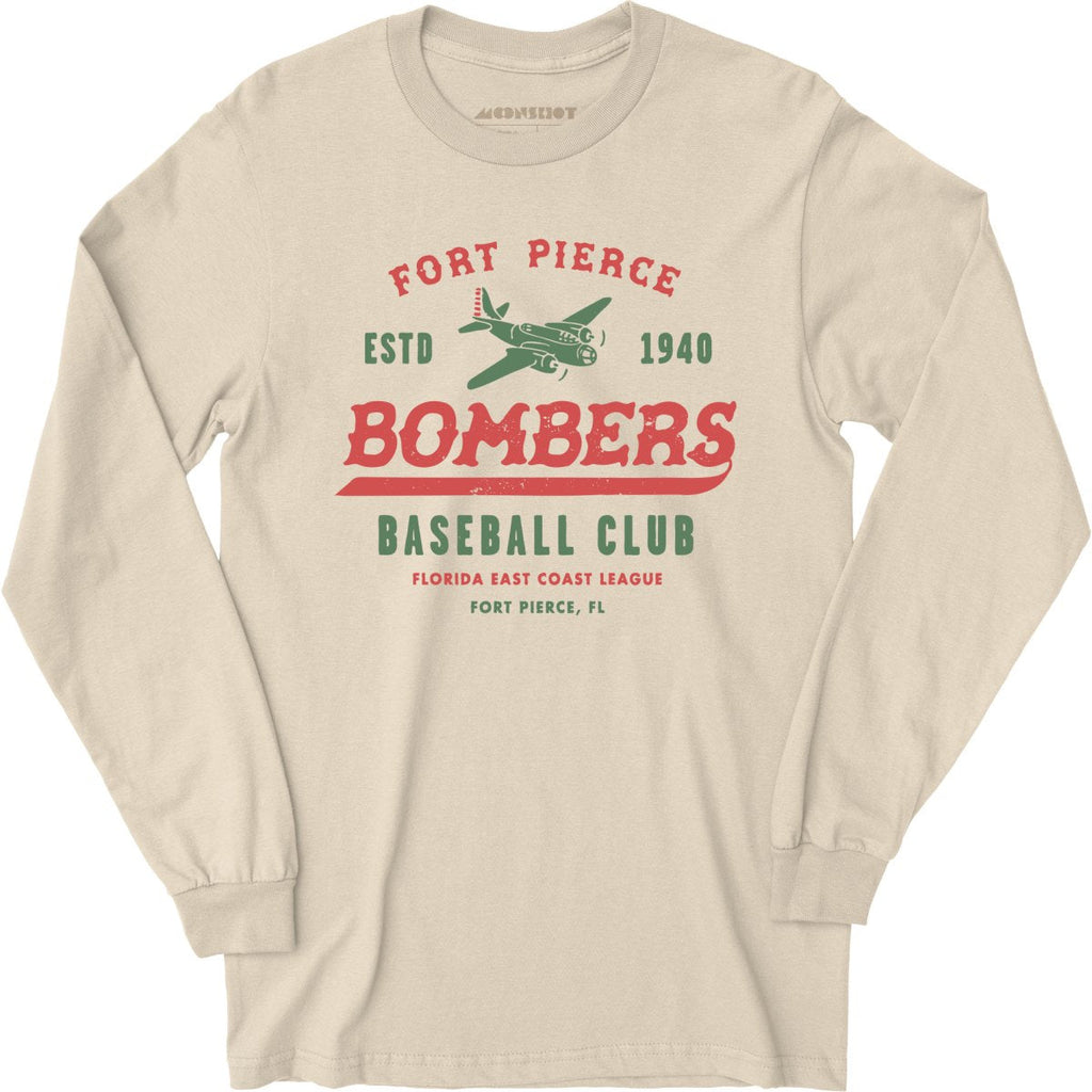 Fort Pierce Bombers - Florida - Vintage Defunct Baseball Teams - Long Sleeve T-Shirt