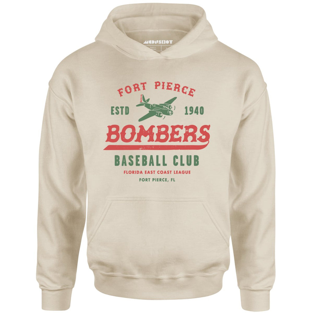 Fort Pierce Bombers - Florida - Vintage Defunct Baseball Teams - Unisex Hoodie