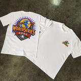 RETRO '2002 WORLD SERIES' HEAVY WHITE T-SHIRT