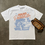 ANGLER'S PARADISE HEAVYWEIGHT WHITE TSHIRT