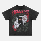 ALUCARD UNISEX ANIME INSPIRED VINTAGE OVERSIZED TEEä¸¨HELLSING-[BACK]