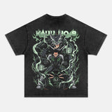 HIBINO KAFKA UNISEX ANIME INSPIRED VINTAGE OVERSIZED TEEä¸¨KAIJU NO. 8-[BACK]